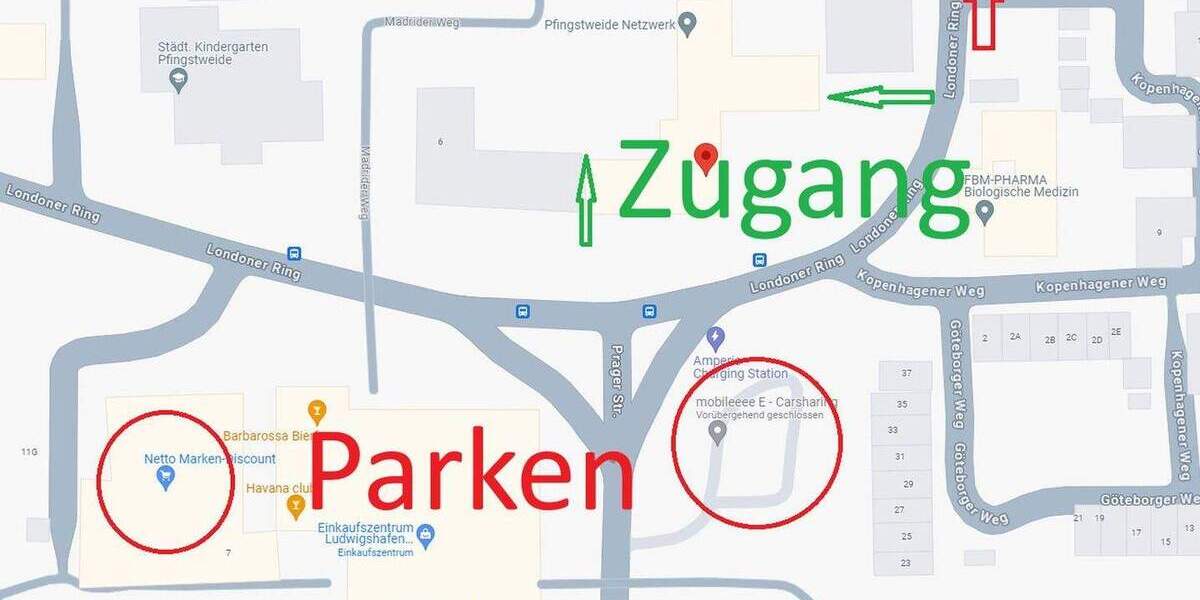 Etagenwohnung Ludwigshafen am Rhein Pfingstweide - 3 Zimmer, 80 m&sup2;, 950&euro; | Angebot:24845640