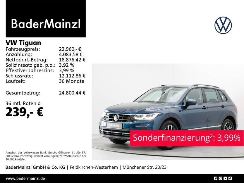 VW Tiguan 82.080 km 22.960 € Feldkirchen/Westerham 83620