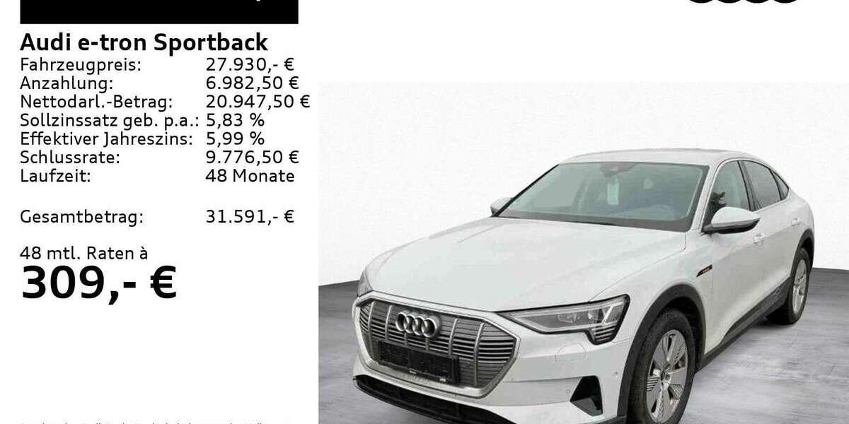 Audi e-tron 52.900 km 27.930 &euro; Feldkirchen - Westerham 83620