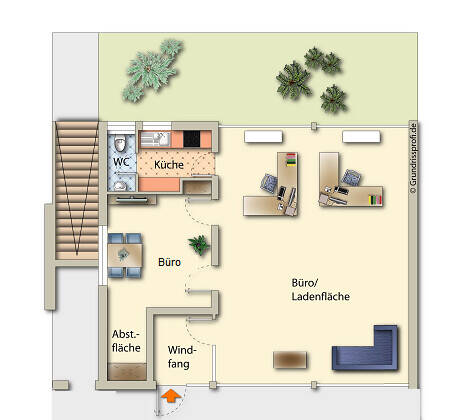 Gewerbeobjekt Biebertal / Bieber Rodheim-Bieber - 2 Zimmer, 179.000&euro; | Angebot:26259321