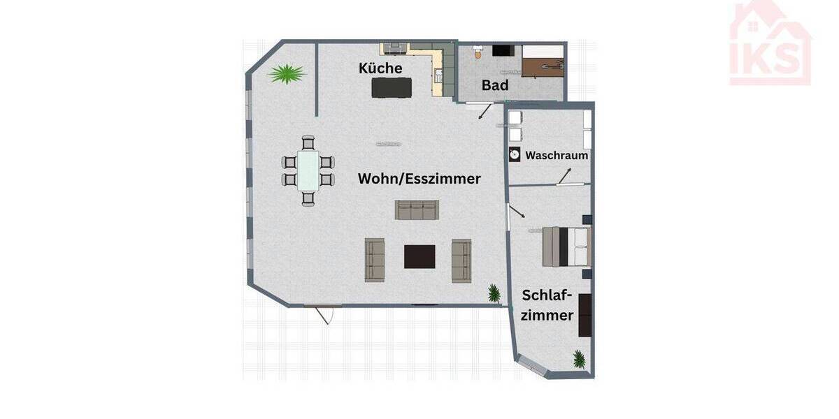 Etagenwohnung Neunkirchen/Saar Innenstadt - 2 Zimmer, 95 m&sup2;, 115.000&euro; | Angebot:25673997