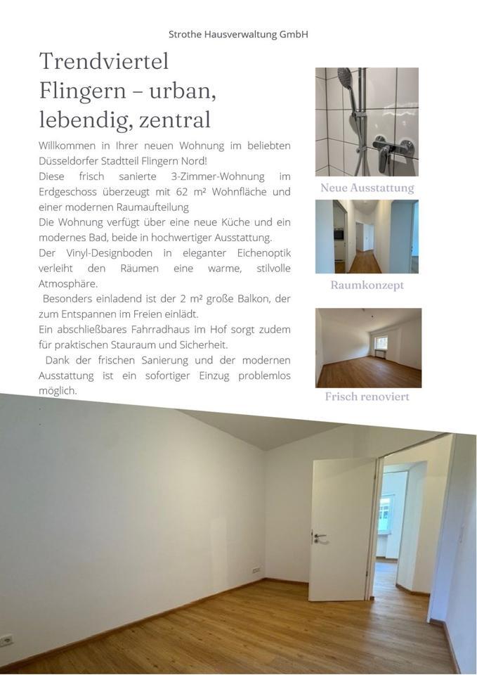 Frisch sanierte 3-Zimmer Wohung mit Balkon in Düsseldorf Flingern zimmer
