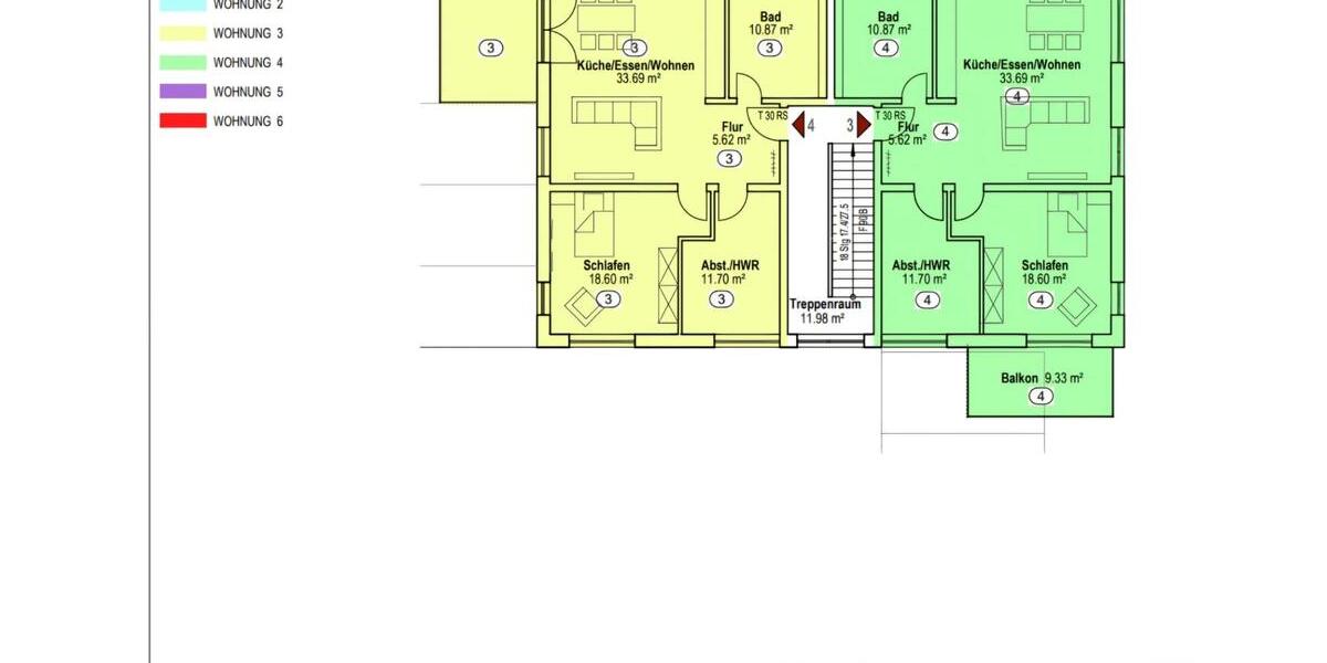 Dachgeschoßwohnung Schönenberg-Kübelberg Kübelberg - 2 Zimmer, 64 m&sup2;, 220.000&euro; | Angebot:25361974
