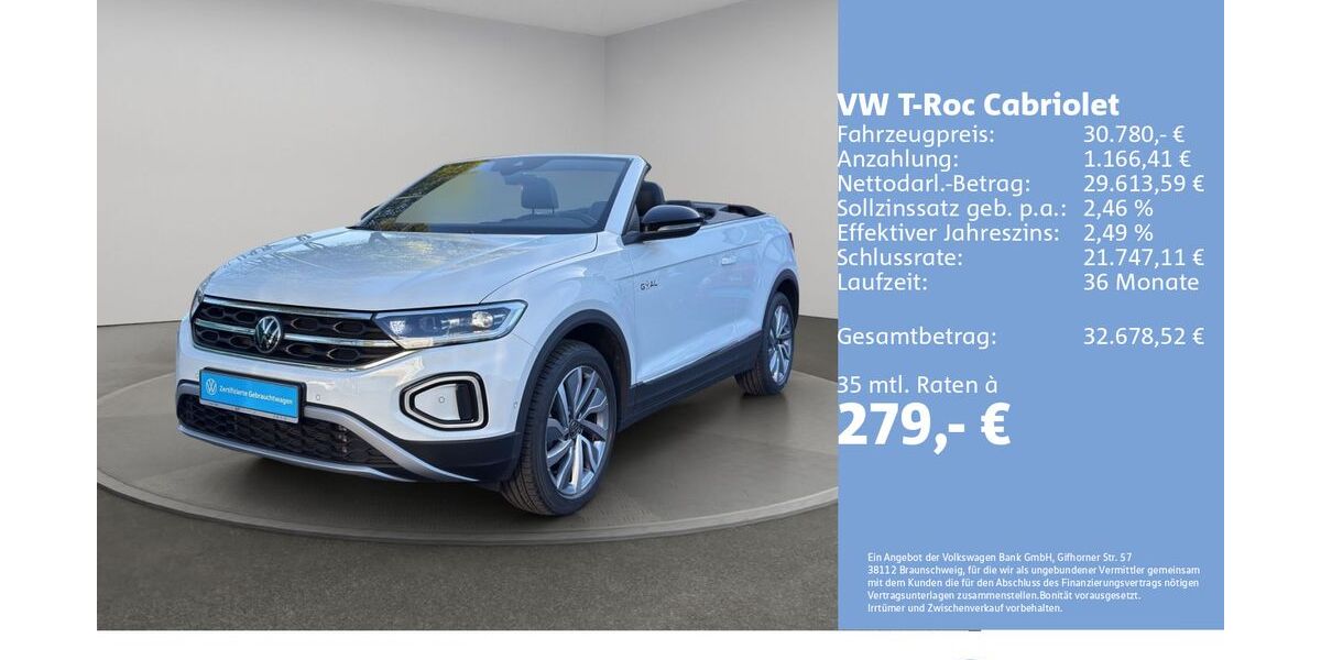 VW T-Roc 21.516 km 30.780 &euro; Flensburg 24941