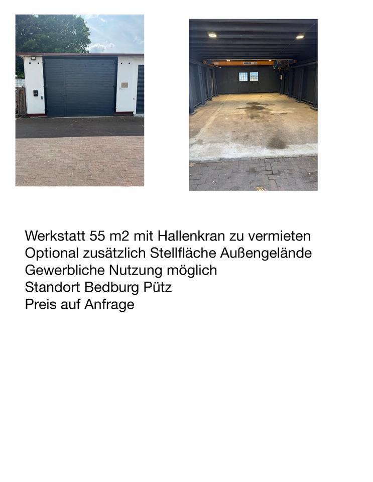 Halle Werkstatt, gewerbliche Nutzung möglich, incl Hallenkran zimmer
