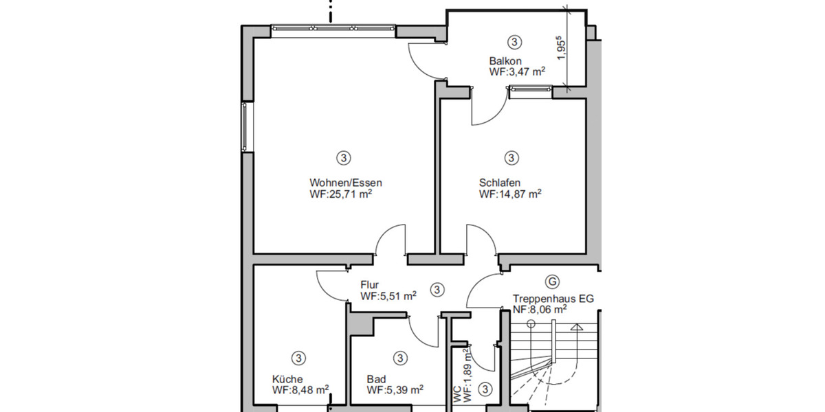 Etagenwohnung Reutlingen Sondelfingen - 2 Zimmer, 65 m&sup2;, 199.000&euro; | Angebot:25919214