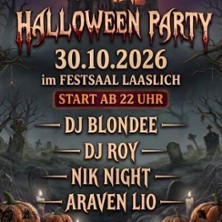 Halloween Party Feat. DJ Blondee 30.10.2026 FestSAAL LAASlich
