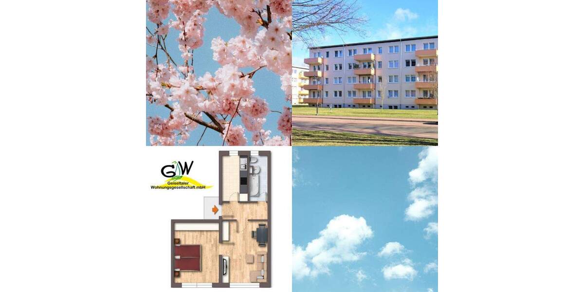 Etagenwohnung Braunsbedra Neumark - 2 Zimmer, 47 m&sup2;, 284&euro; | Angebot:25562424