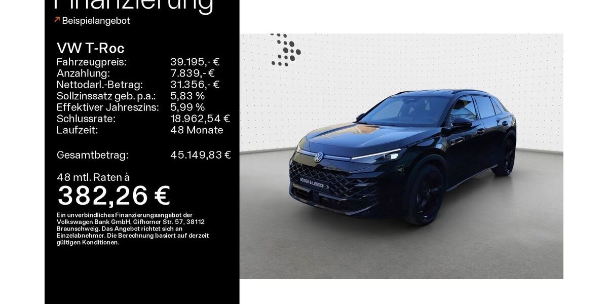 VW T-Roc 1.500 km 39.195 &euro; Linsengericht 63589