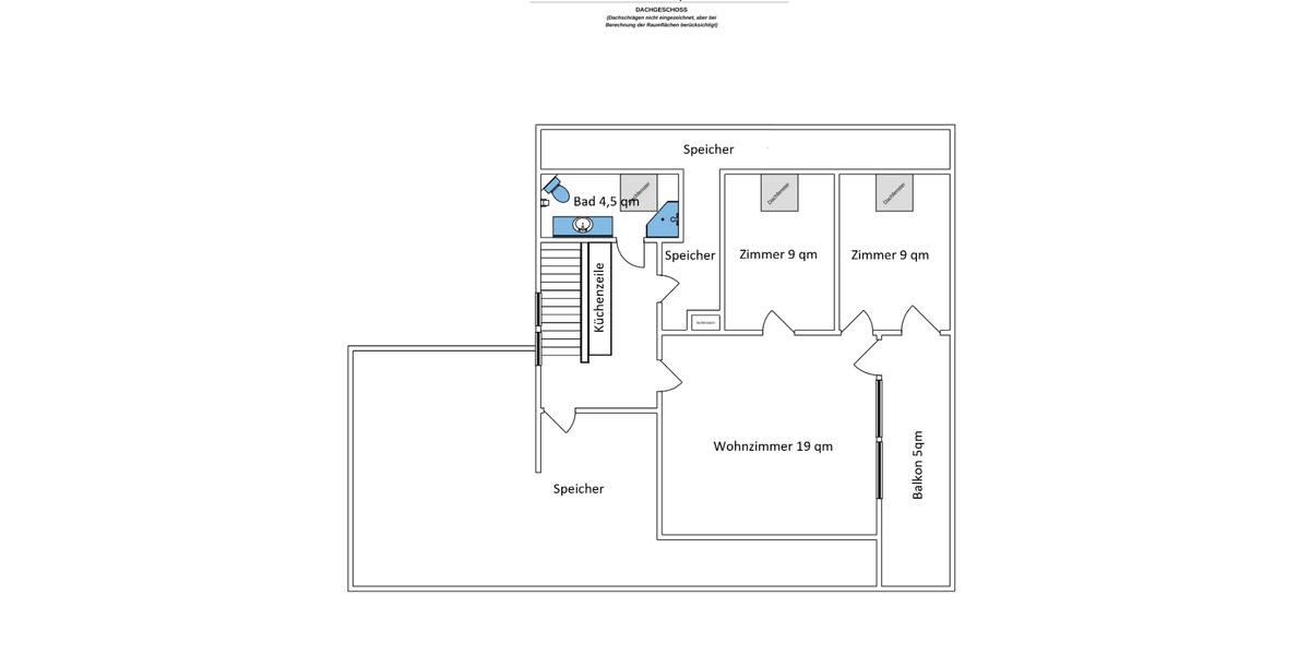 Dachgeschoßwohnung Oberkochen - 3 Zimmer, 57 m&sup2;, 675&euro; | Angebot:25512952