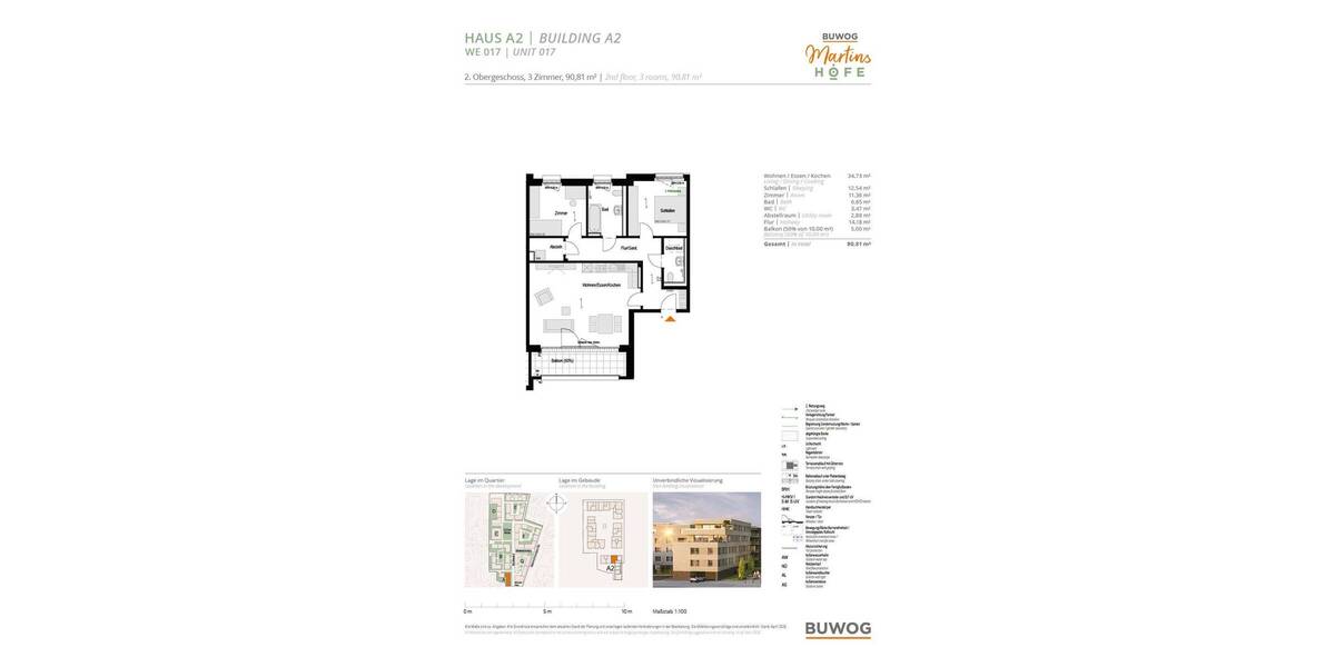 Etagenwohnung Weingarten - 3 Zimmer, 90 m&sup2;, 576.000&euro; | Angebot:26443738