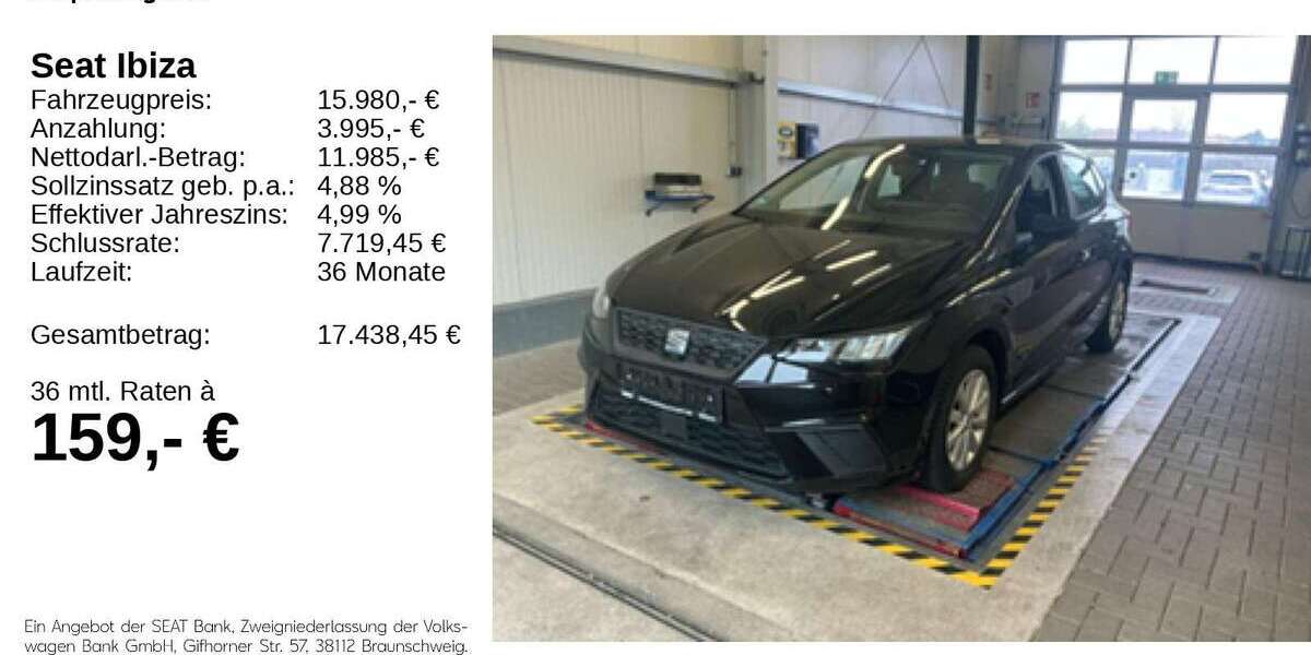 Seat Ibiza 30.050 km 15.780 &euro; Gifhorn 38518