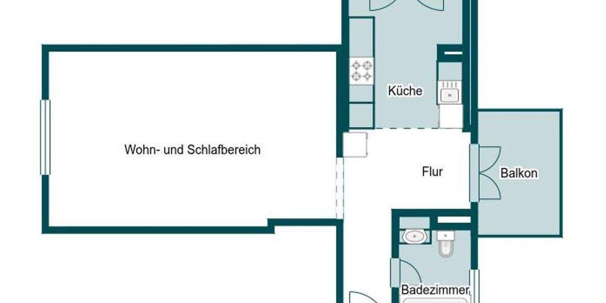 Vermietet: 1-Zimmer-Altbauwohnung (2004 kernsaniert) mit Balkon, Stellplatz und Denkmalschutz 1 zimmer