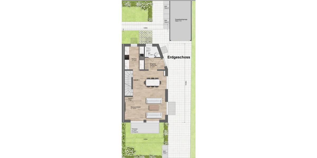Reihenhaus München Sendling-Westpark - 7 Zimmer, 141 m&sup2;, 1.250.000&euro; | Angebot:26945701