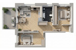 Etagenwohnung Feucht - 2 Zimmer, 61 m&sup2;, 1.000&euro; | Angebot:25289037