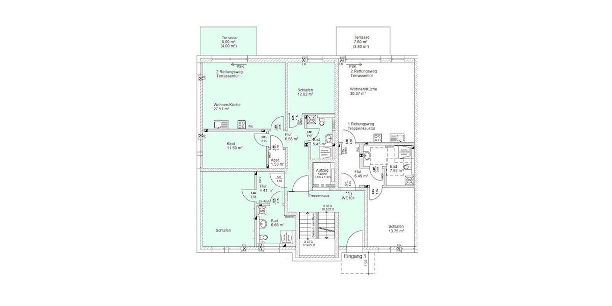 Erdgeschoßwohnung Dresden Klotzsche - 4 Zimmer, 100 m&sup2;, 1.750&euro; | Angebot:26478455
