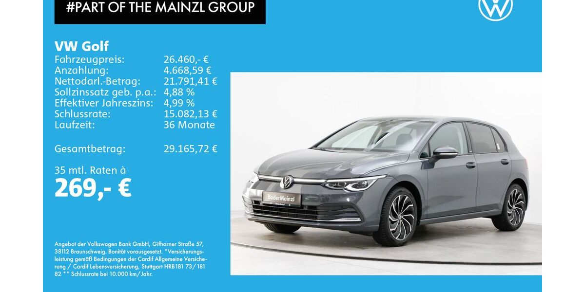 VW Golf 34.490 km 24.590 &euro; Bad Reichenhall 83435