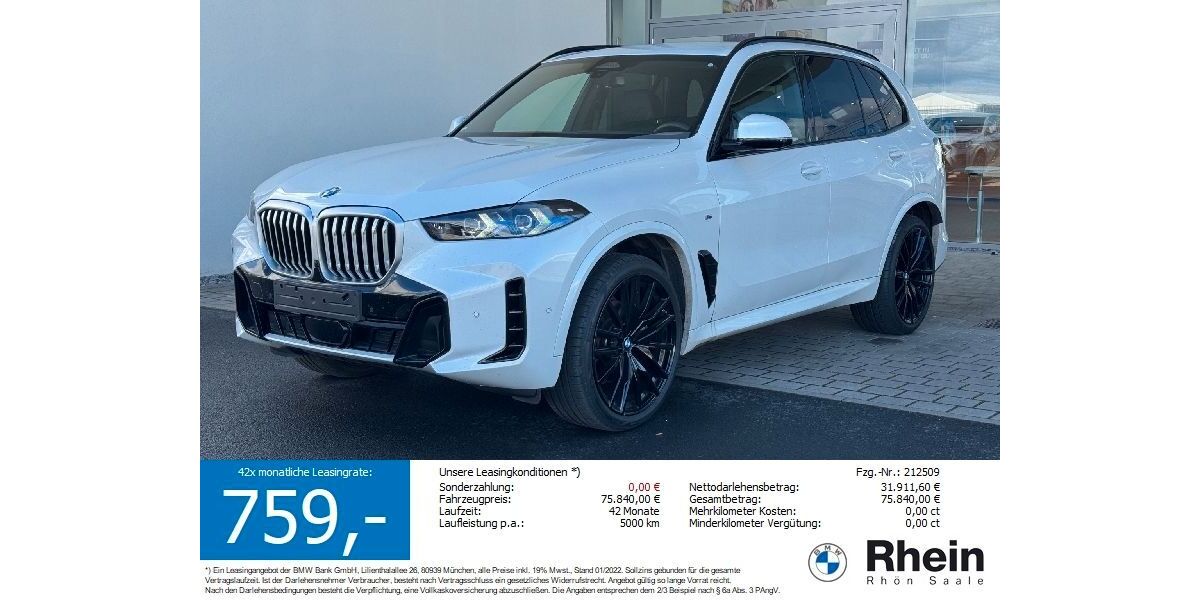 BMW X5 15.922 km 73.440 &euro; Salz 97616