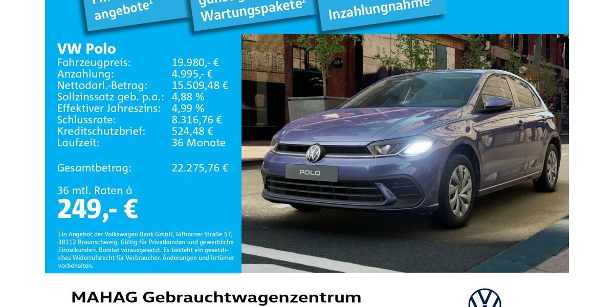 VW Polo 21.440 km 19.980 &euro; München 80935