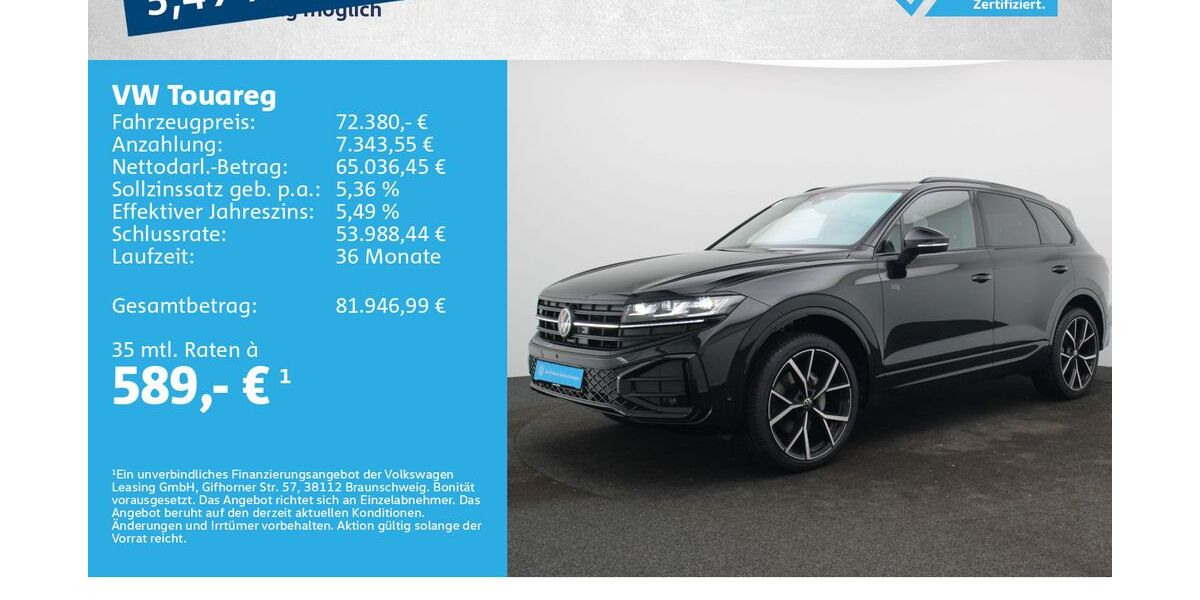 VW Touareg 26.000 km 72.380 &euro; Würzburg 97076