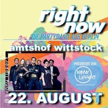 Right Now 22.08.2026 Freilichtbühne Wittstock/Dosse
