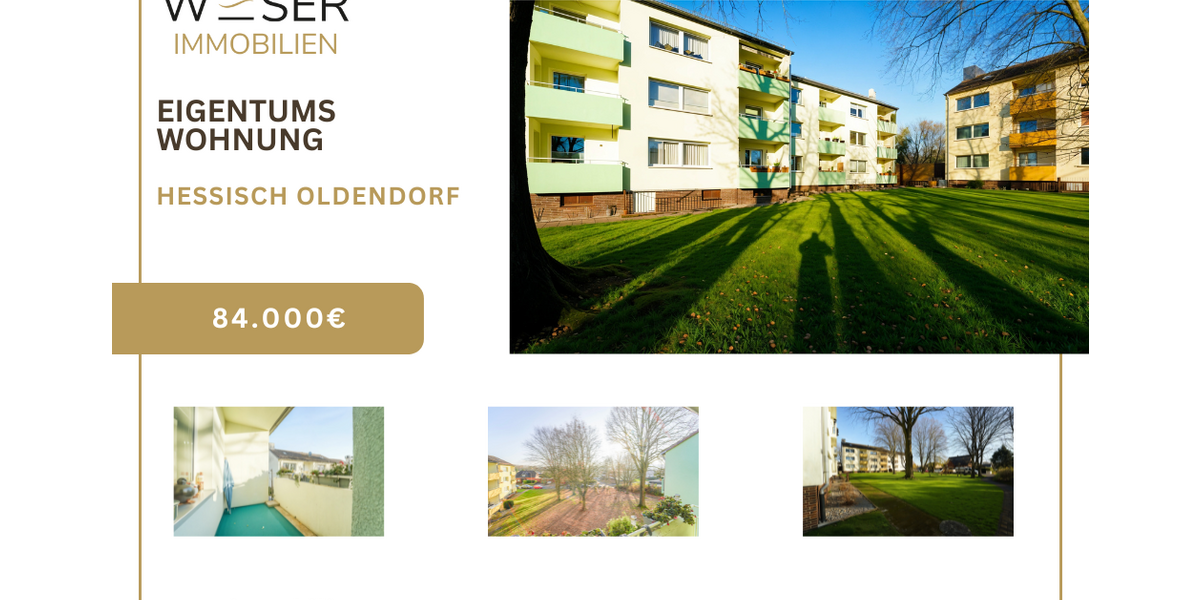 Wohnung zum Kaufen in Hessisch Oldendorf 84.000 € 67 m² 3 zimmer