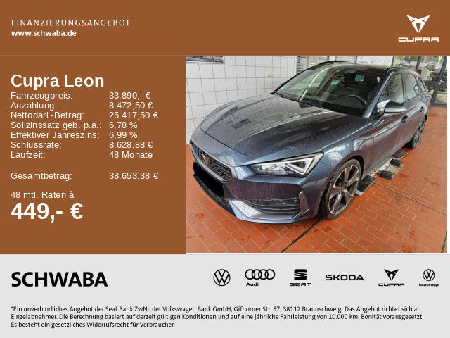 Cupra Leon 37.600 km 33.890 € Gersthofen 86368