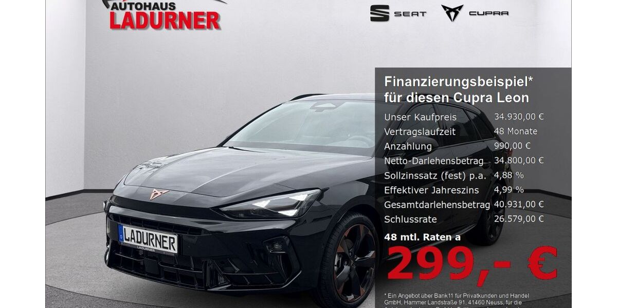 Cupra Leon 4.300 km 34.930 &euro; Tuttlingen 78532
