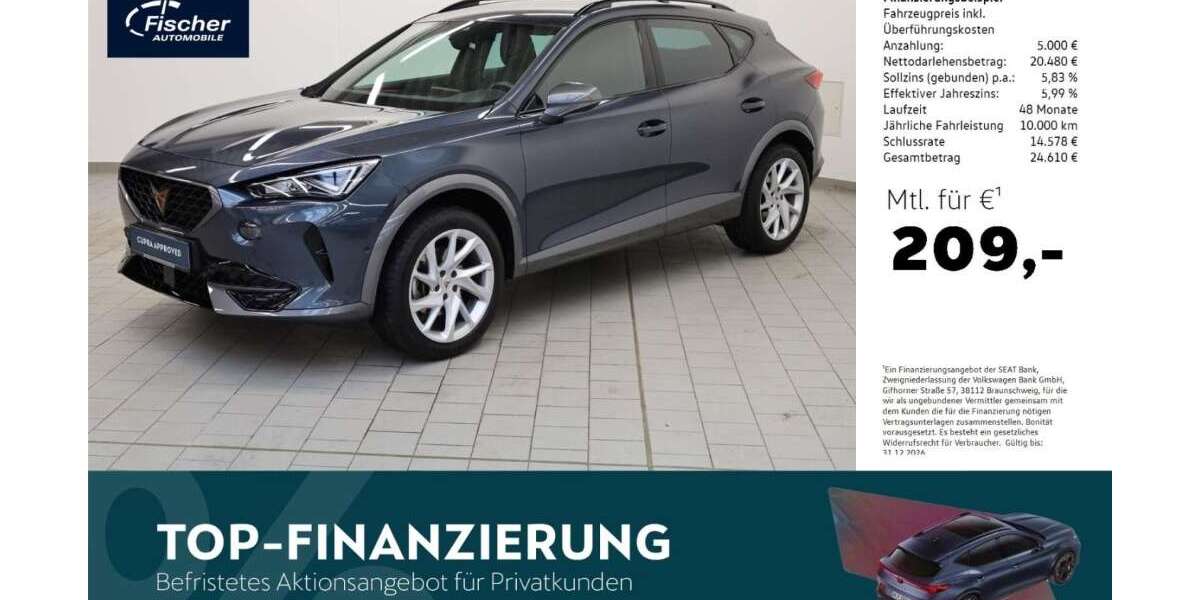 Cupra Formentor 29.445 km 22.980 &euro; Amberg 92224