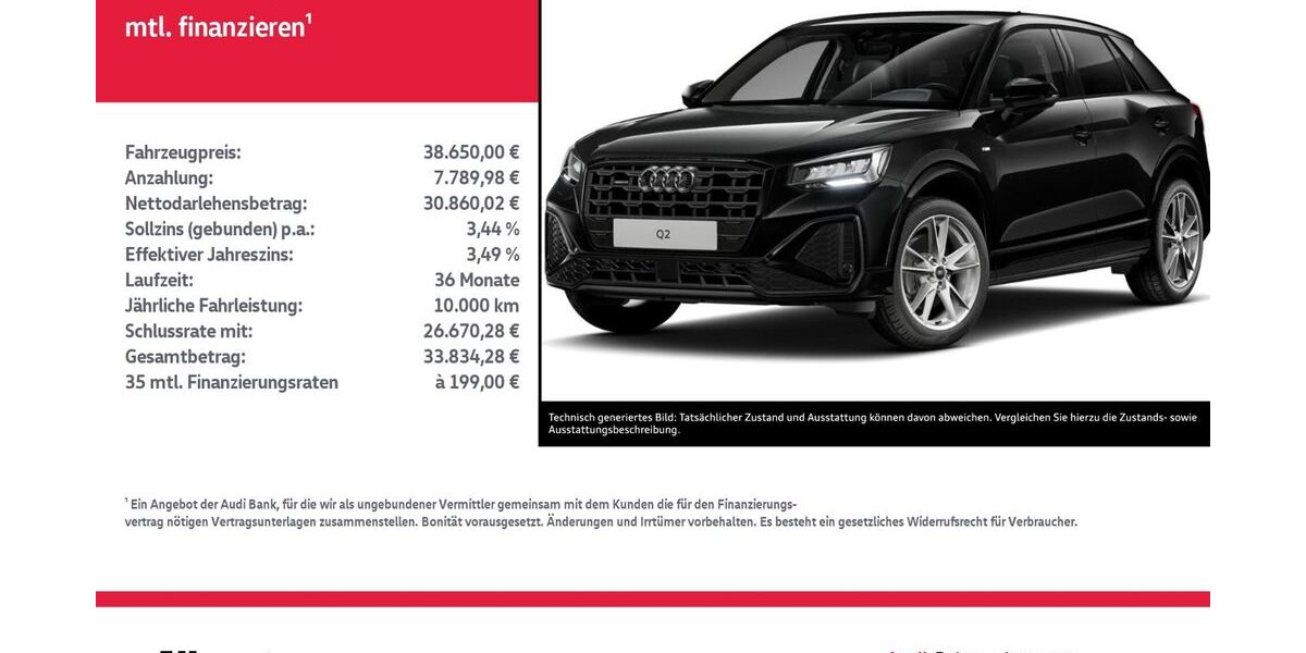 Audi Q2 18.043 km 38.650 &euro; Nordhausen 99734
