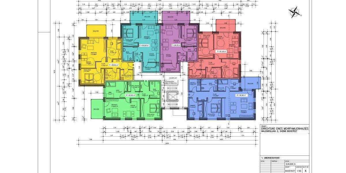 Etagenwohnung Boostedt - 4 Zimmer, 96 m&sup2;, 350.000&euro; | Angebot:25702742