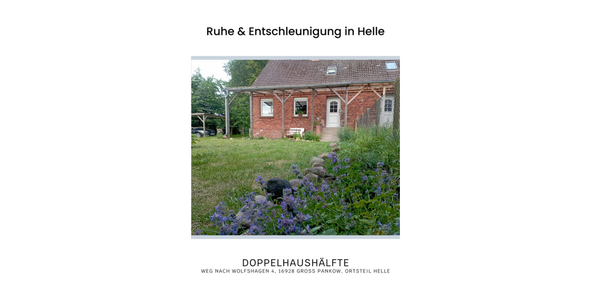 Doppelhaushälfte Pritzwalk - 3.5 Zimmer, 98 m&sup2;, 850&euro; | Angebot:25164608