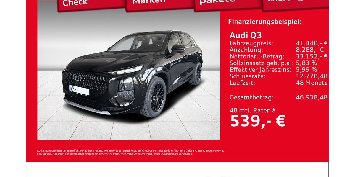 Audi Q3 1.890 km 41.440 &euro; Hamburg 22419