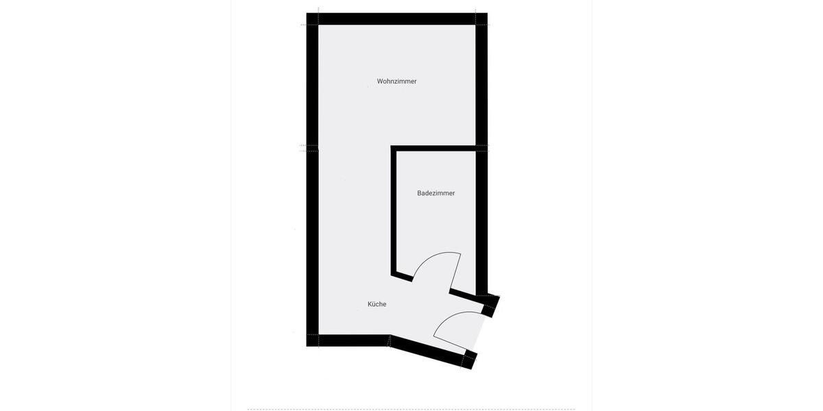 1-Raum-Wohnung mit Einbauküche zu vermieten – 17506 Kuntzow 1 zimmer