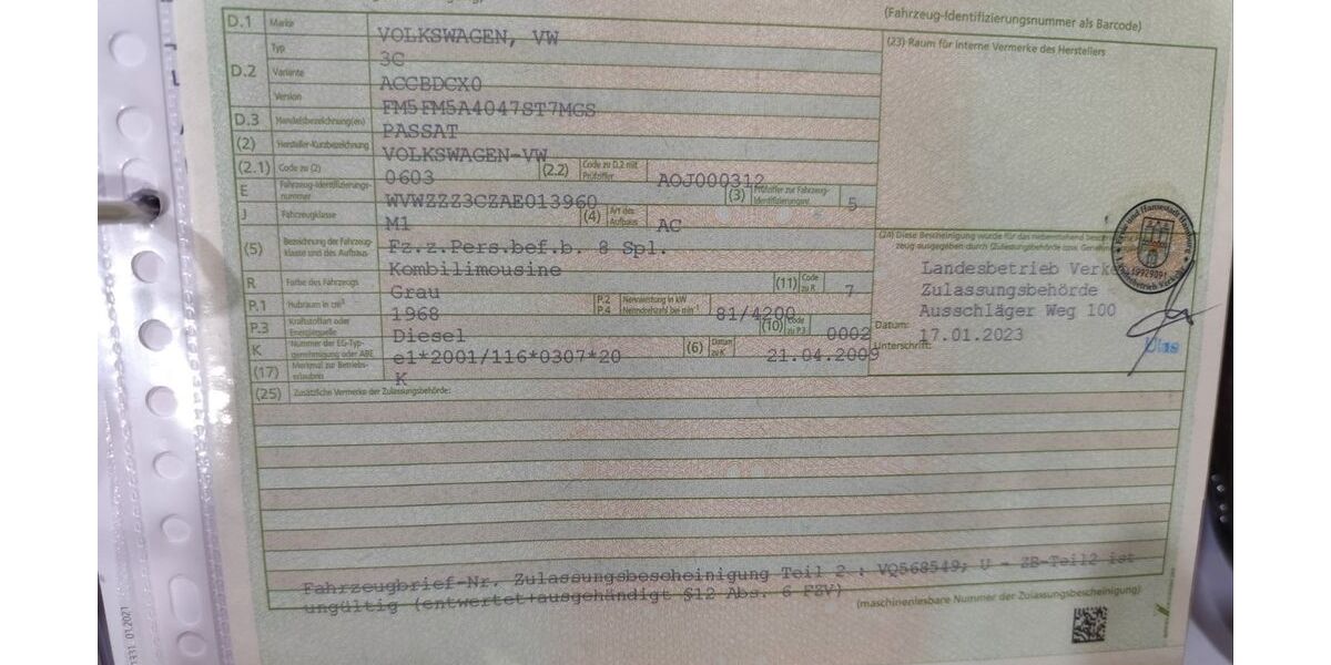 VW Passat 378.000 km 3.000 &euro; Hamburg 22549