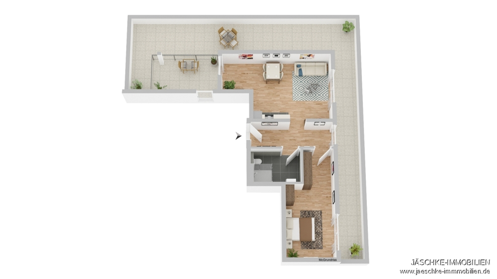 JÄSCHKE- barrierefreies Neubau-Penthaus mit großzügiger Dachterrasse und Aufzug in Übach-Palenberg 2 zimmer