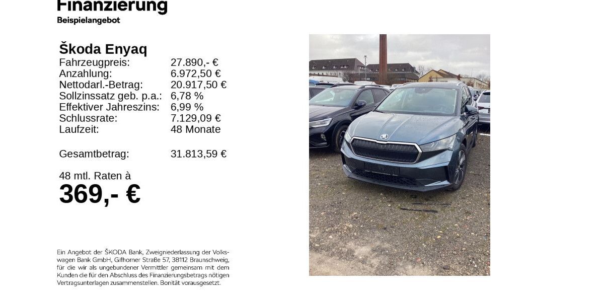 Skoda Enyaq 71.475 km 27.590 &euro; Hildesheim 31137