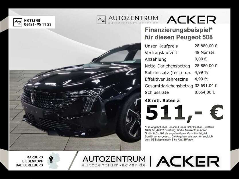 Peugeot 508 19.952 km 27.980 € Marburg 35043