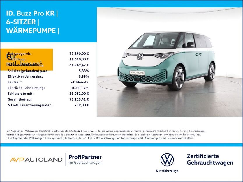VW ID. Buzz 2.000 km 72.890 € Plattling 94447