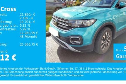 VW T-Cross 7.600 km 21.080 &euro; Gersthofen 86368