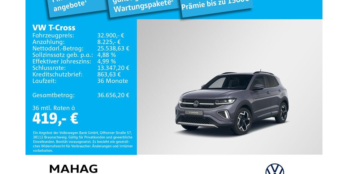 VW T-Cross 3.000 km 36.840 &euro; Ottobrunn 85521