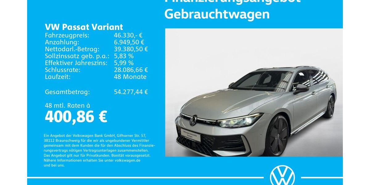 VW Passat Variant 1.505 km 45.830 &euro; Stuttgart-Feuerbach 70469