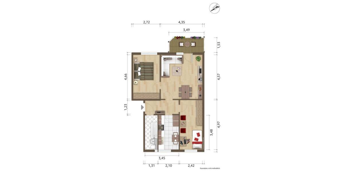 Etagenwohnung Hoyerswerda - 3 Zimmer, 63 m&sup2;, 332&euro; | Angebot:26274309