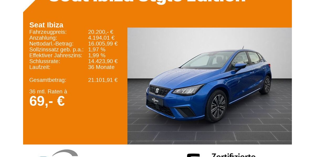Seat Ibiza 22.632 km 16.990 &euro; Heidelberg 69123