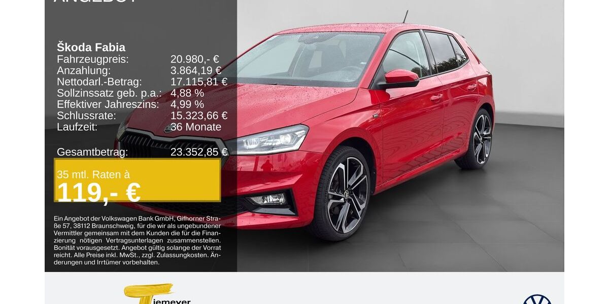 Skoda Fabia 24.720 km 20.980 &euro; Oberhausen 46047