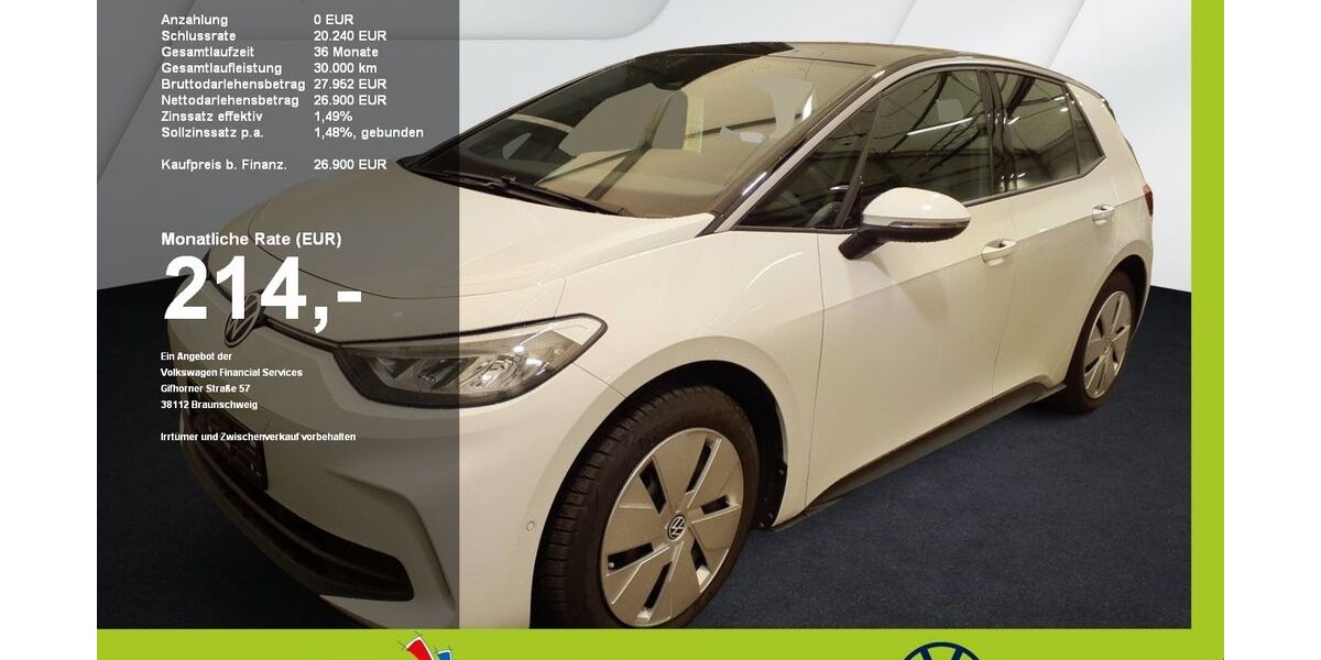 VW ID.3 28.000 km 26.480 &euro; Mainburg 84048