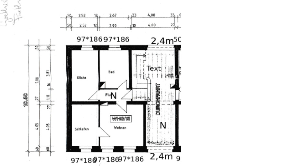Fast barrierefreie EG-Wohnung nähe Fürth Stadtpark 2 zimmer