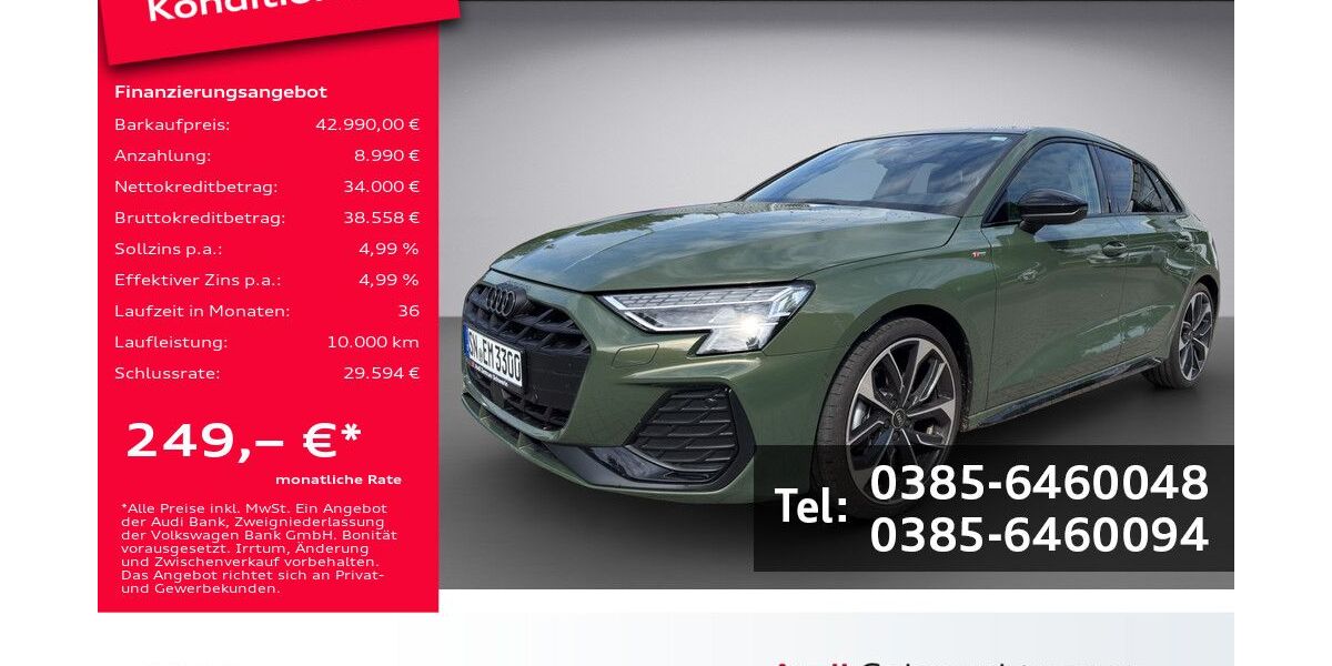 Audi A3 2.500 km 42.990 &euro; Schwerin 19061