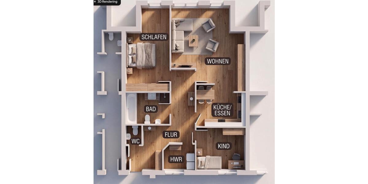 Etagenwohnung Lathen - 2 Zimmer, 110 m&sup2;, 185.000&euro; | Angebot:25887427