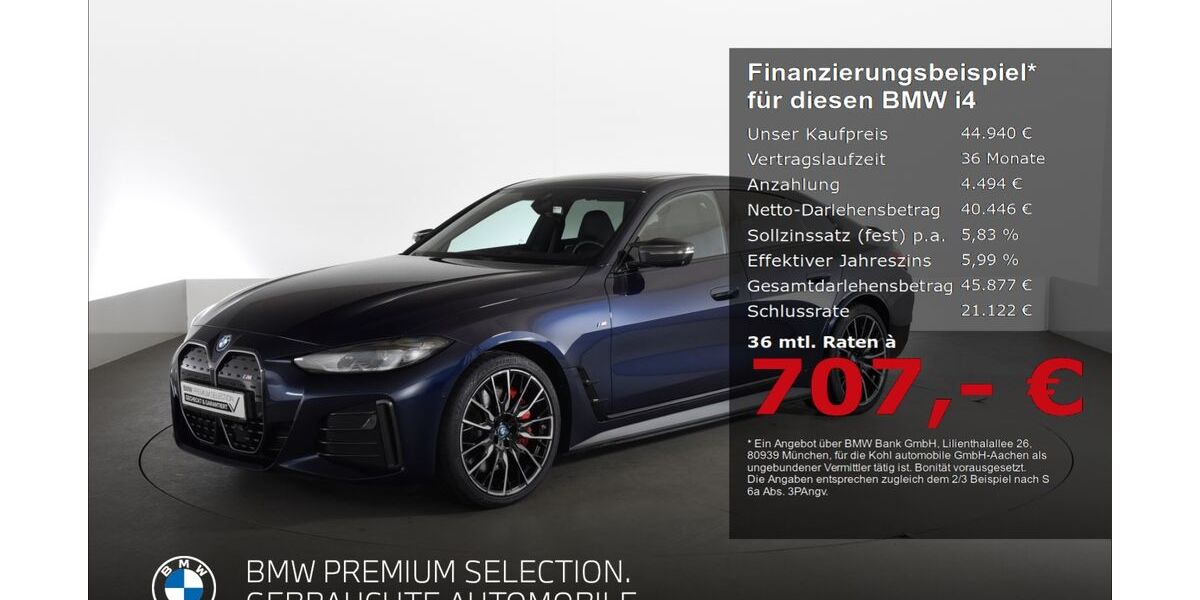 BMW i4 57.704 km 44.640 &euro; Aachen 52078